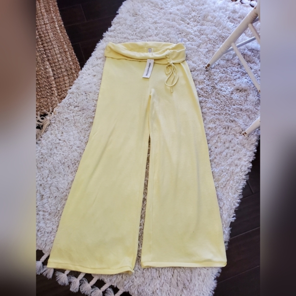 Out From Under Yellow Wide-Leg Pants